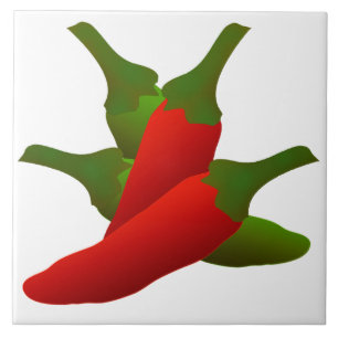 Chilli Peppers Kitchen Tile