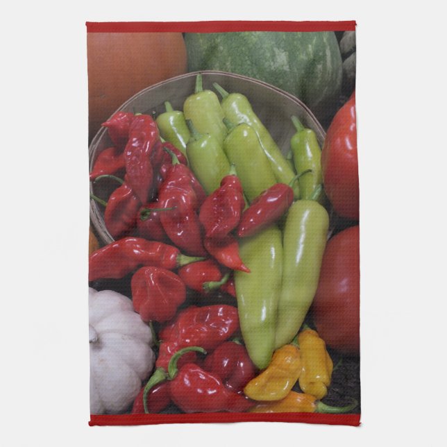 Chilli Peppers Kitchen Towel (Vertical)