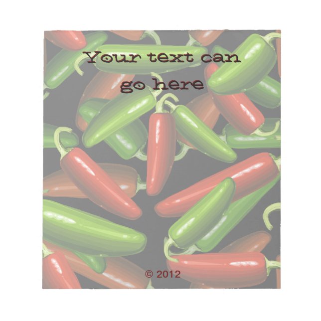 Chilli Peppers Notepad (Front)