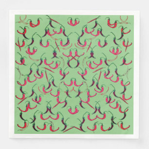 Chilli Peppers Pattern  Napkin