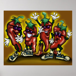 Chilli Peppers Poster