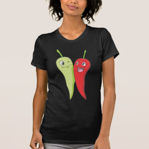 Chilli Peppers T Shirt Red Green Chilli Peppers