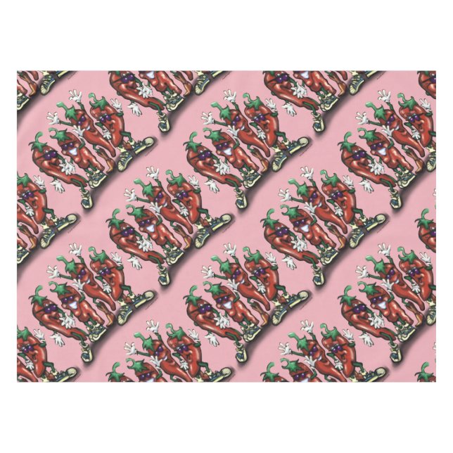 Chilli Peppers Tablecloth (Front (Horizontal))