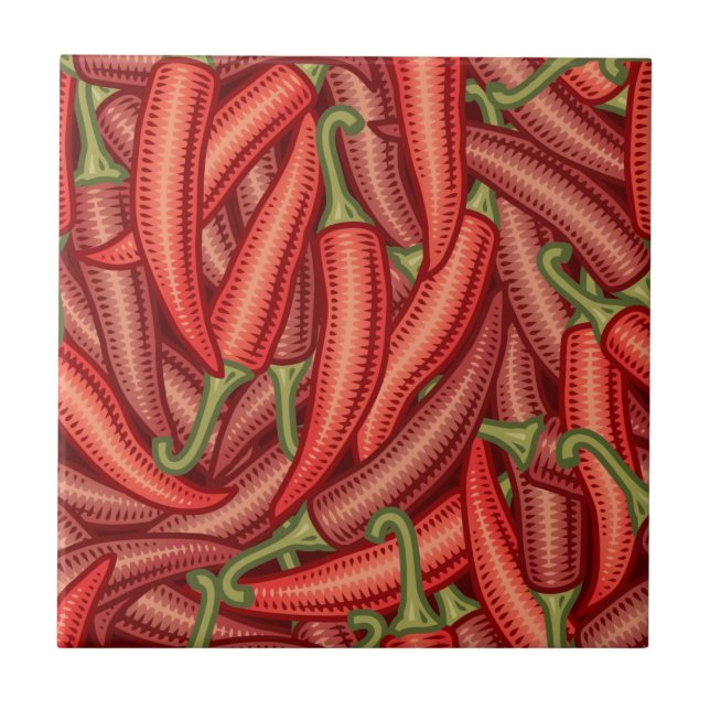 Chilli Peppers Tile (Front)