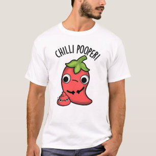 Chilli Poooper Funny Pepper Pun T-Shirt