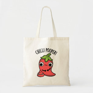 Chilli Poooper Funny Pepper Pun  Tote Bag