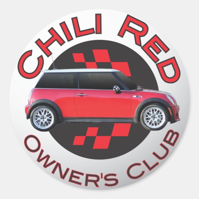 Chilli Red Owner's Club sticker (Front)