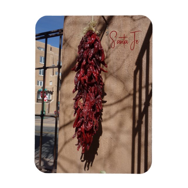 Chilli Ristras Santa Fe New Mexico Magnet (Vertical)