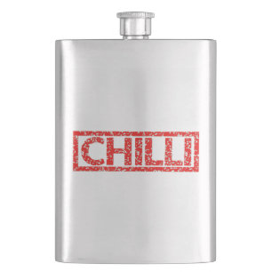 Chilli Stamp Hip Flask