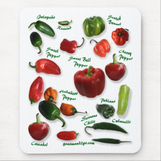 Chilli Varieties Mouse Mat