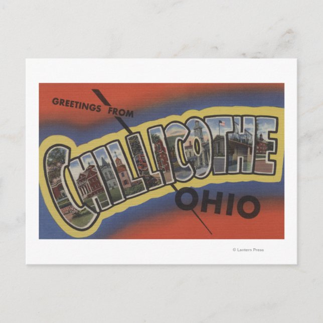 Chillicothe, Ohio - Large Letter Scenes Postcard (Front)