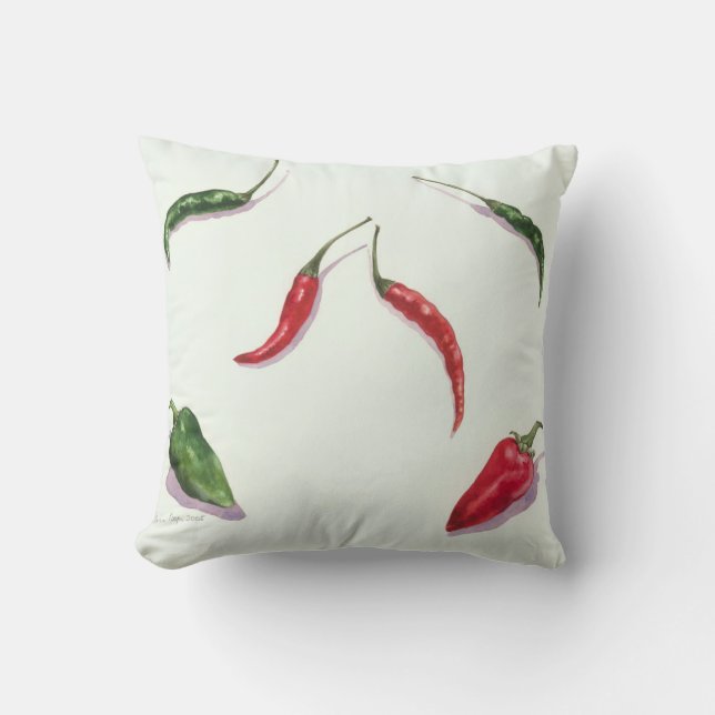 Chillies and Peppers 2005 Cushion (Front)