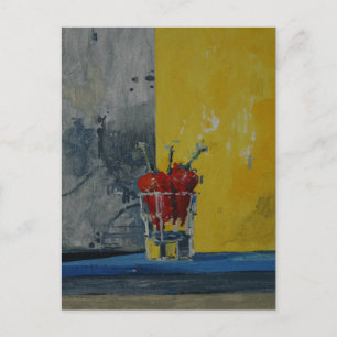 Chillies in a Glass Postcard