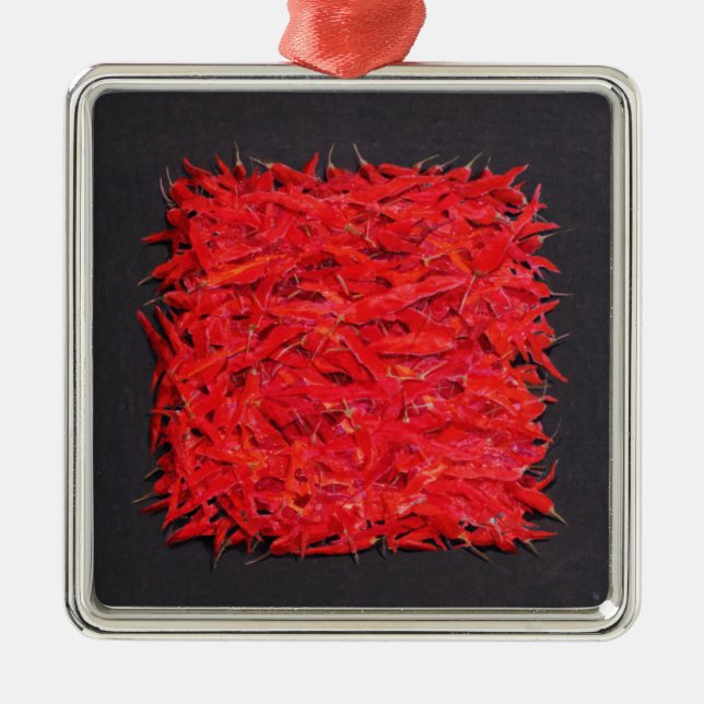 Chillies Metal Tree Decoration (Front)