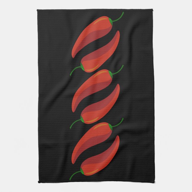 Chillies Tea Towel (Vertical)