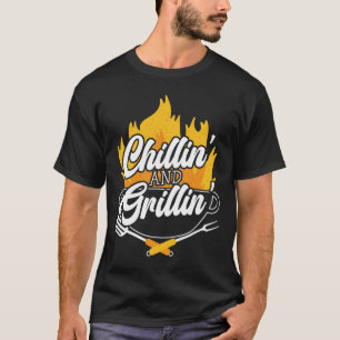 Chillin' And Grillin' Bbq Grillmaster Byrbecue T-Shirt