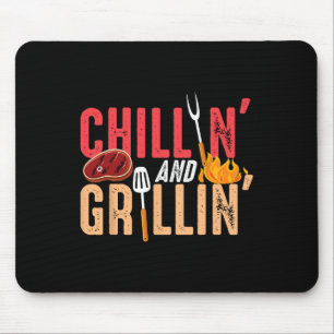 Chillin And Grillin Byrbecue Party Mouse Mat