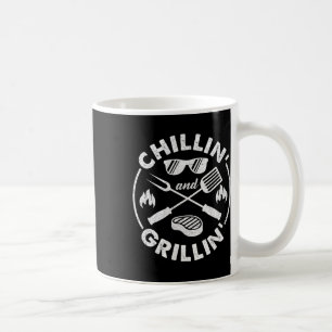 Chillin And Grillin Costume Funny Bbq Grilling Dad Coffee Mug
