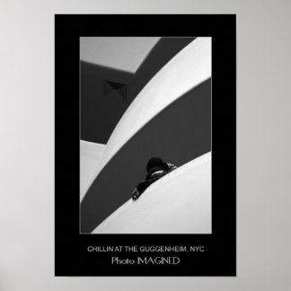 CHILLIN' AT THE GUGGENHEIM, NYC, NY, US POSTER