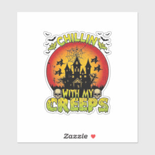 Chillin Creeps Haunted House Halloween Witches Sku