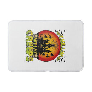Chillin Creeps Haunted House Halloween Witches Sku Bath Mat