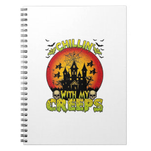Chillin Creeps Haunted House Halloween Witches Sku Notebook