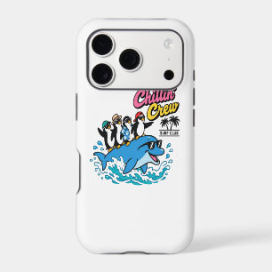 Chillin Crew Surf Club Penguin Dolphin T-Shirt