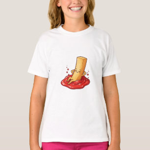 Chillin' French Fry in Ketchup Dip Kids T-Shirt