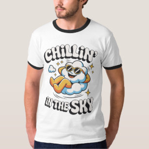 Chillin' in the Sky Retro Cloud Design for Summer T-Shirt