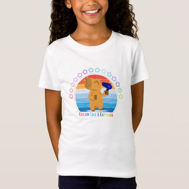 chillin' like a capybara T-Shirt (Front)