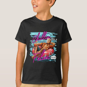 Chillin Like A Felon Funny Trump For President Sum T-Shirt