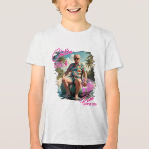 Chillin Like A Felon Funny Trump For President Sum Tri-Blend Shirt