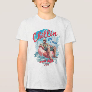 Chillin Like A Felon Funny Trump Shirt Summer Trum