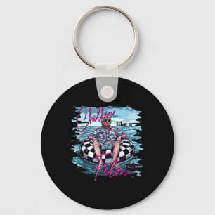 Chillin Like A Felon Funny Trump Summer 2024 _4 Key Ring