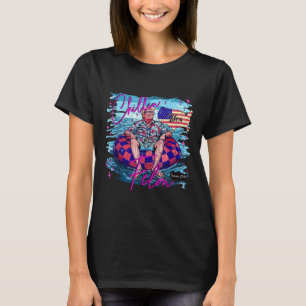 Chillin Like A Felon Retro Pink Summer Funny Trump T-Shirt