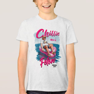 Chillin Like A Felon Summer 2024 90s 4th Of July T Tri-Blend Shirt