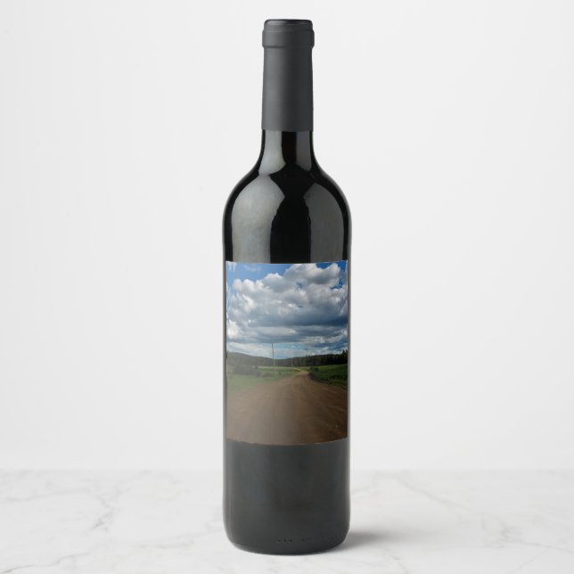 Chillin' on a Dirt Road Wine Label (Front)