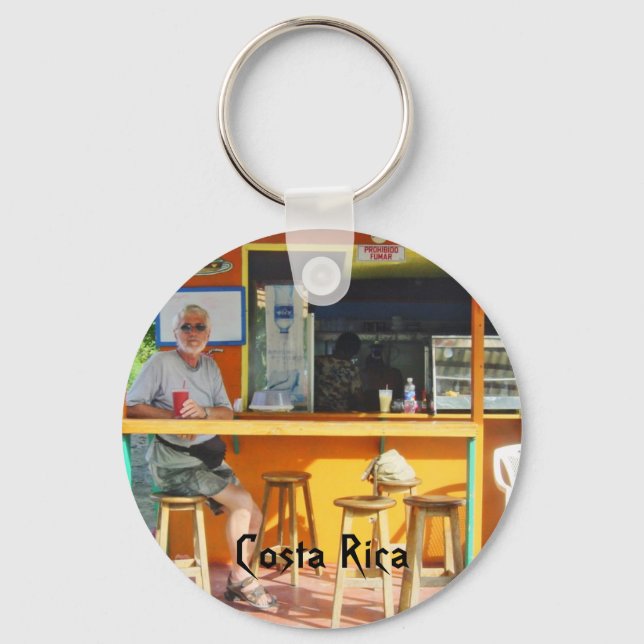 Chillin' Out in Costa Rica Key Ring (Front)