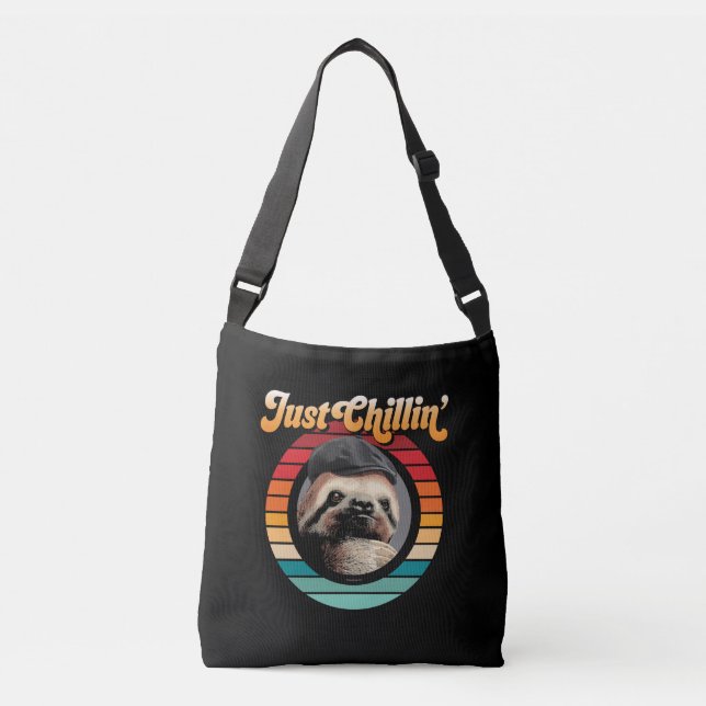 Chillin’ Sloth Crossbody Bag (Front)