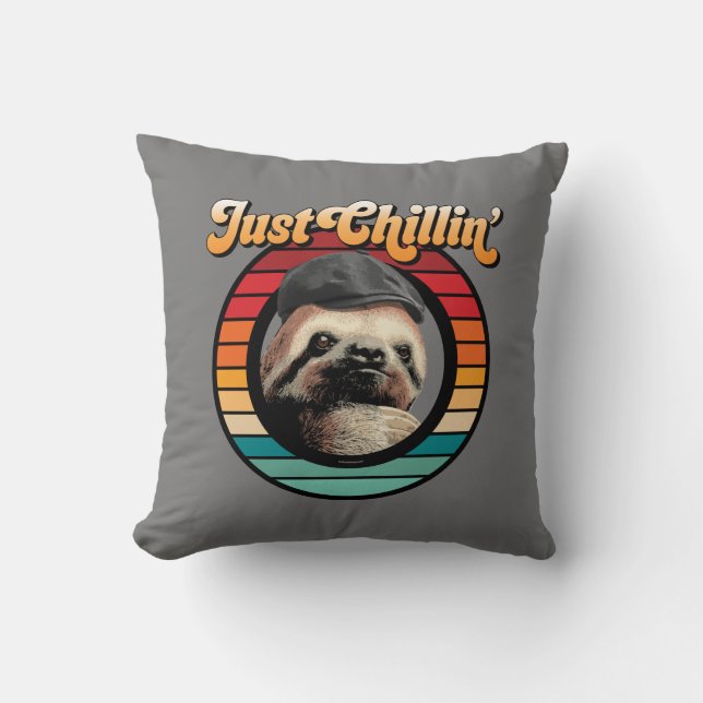 Chillin’ Sloth Cushion (Front)