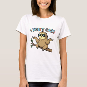 Chillin' Sloth I Don't Care Design Essential T-Shi T-Shirt
