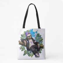 Chillin' Sloth Tote Bag