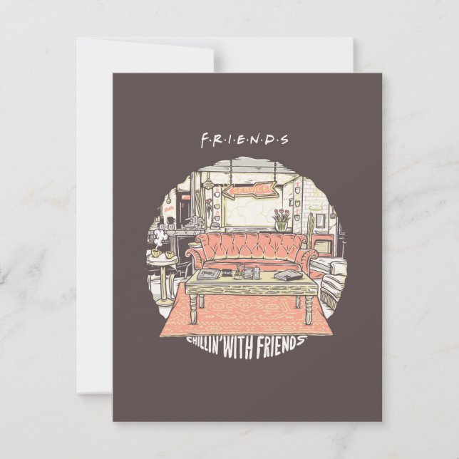 Chillin' with FRIENDS™ Cartoon Card (Front)