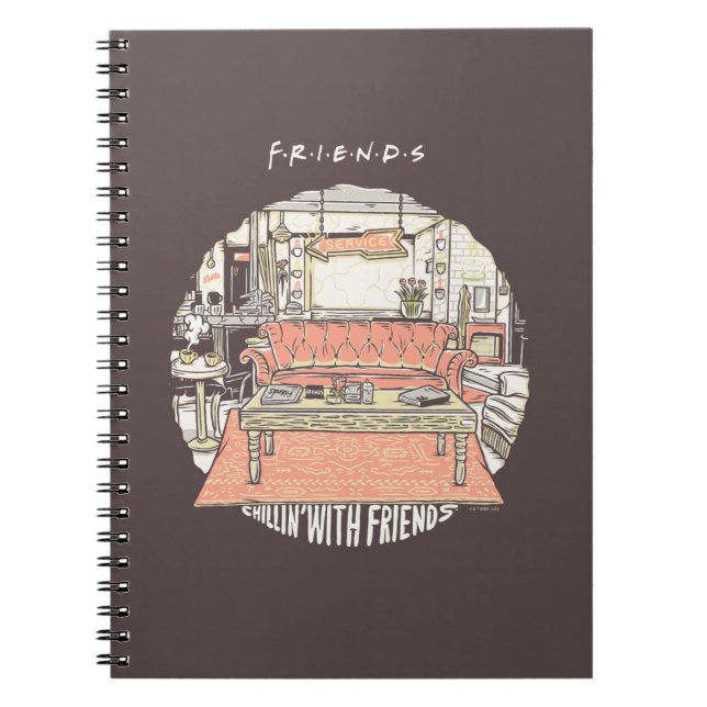 Chillin' with FRIENDS™ Cartoon Notebook (Front)