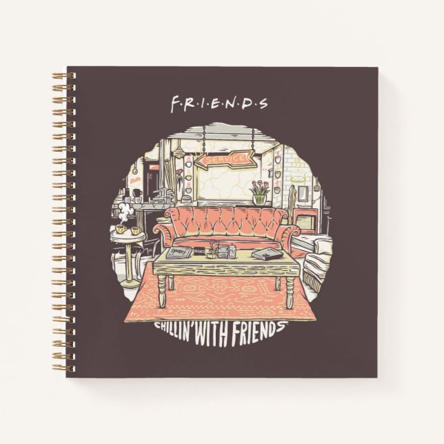 Chillin' with FRIENDS™ Cartoon Notebook (Front)