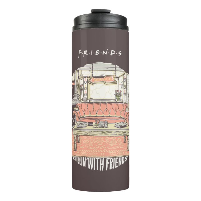 Chillin' with FRIENDS™ Cartoon Thermal Tumbler (Front)