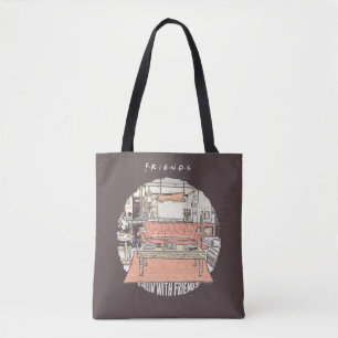 Chillin' with FRIENDS™ Cartoon Tote Bag