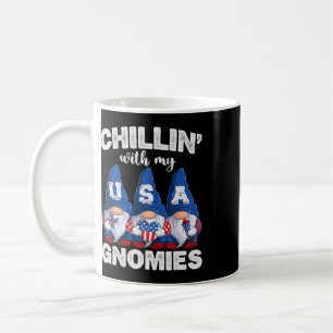 Chillin With Gnomes 4th Of July Independence Day A Coffee Mug