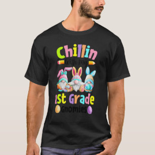 Chillin With My 1st Grade Gnomies Easter For Boys T-Shirt