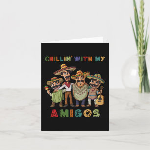 Chillin With My Amigos Cinco de Mayo Boys Kids Card